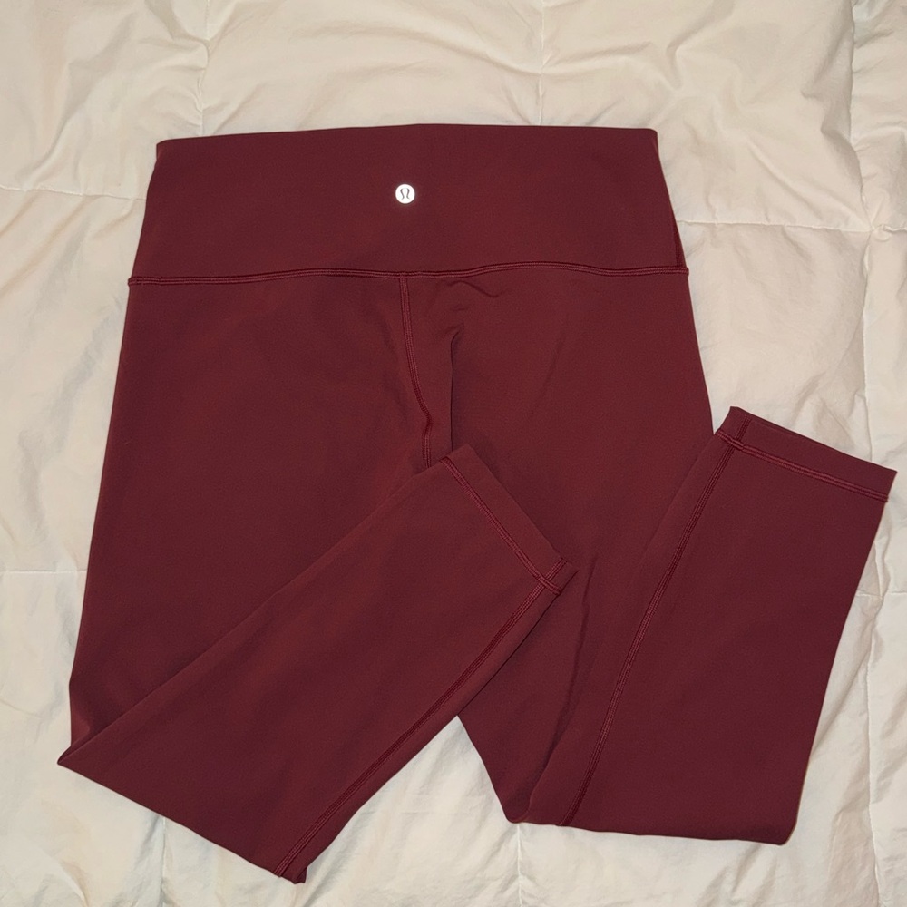 New Lululemon Wunder Under High-Rise 23" Size 12 Luxtreme Mulled Wine Maroon